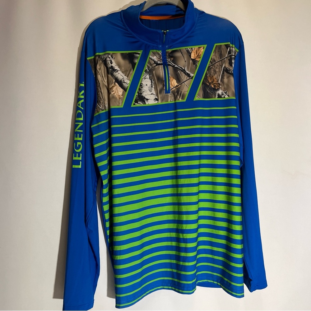 Legendary Whitetails Blue and Green Men's Shirt